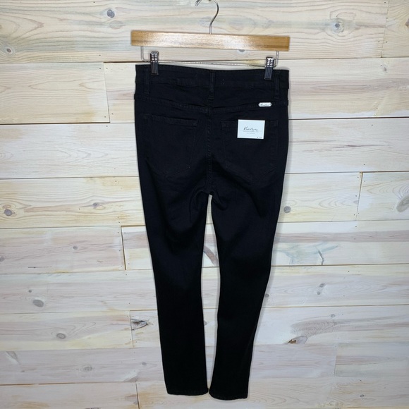 KanCan Black Skinny Jeans with Large Holes 7/27 - Picture 8 of 10